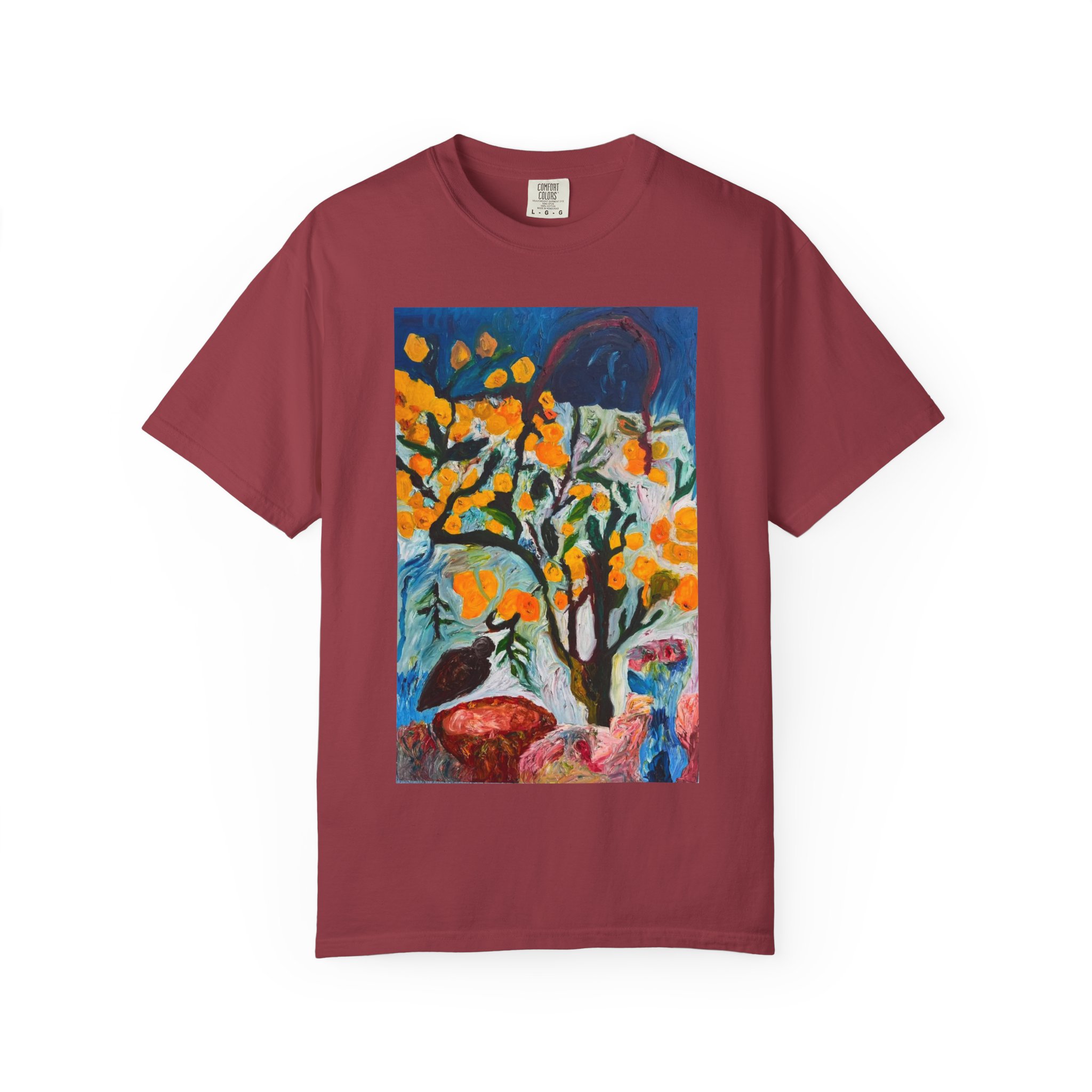 Backyard Lemon Tree Art T-Shirt - Image 53