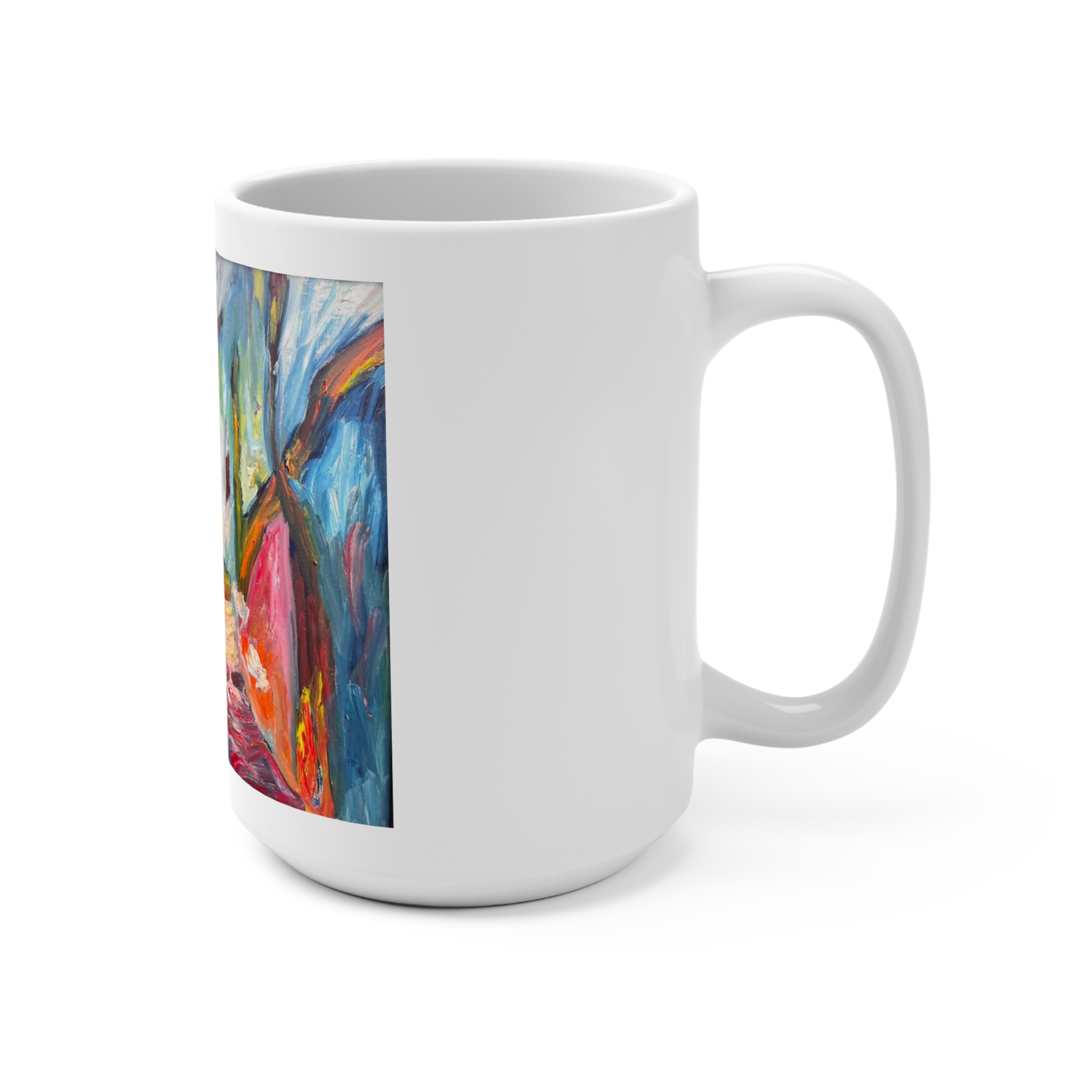 House in the Woods Art Coffee Cup - Image 2