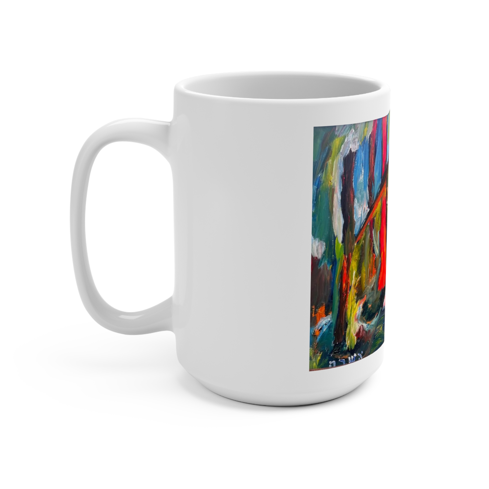 House in the Woods Art Coffee Cup - Image 3