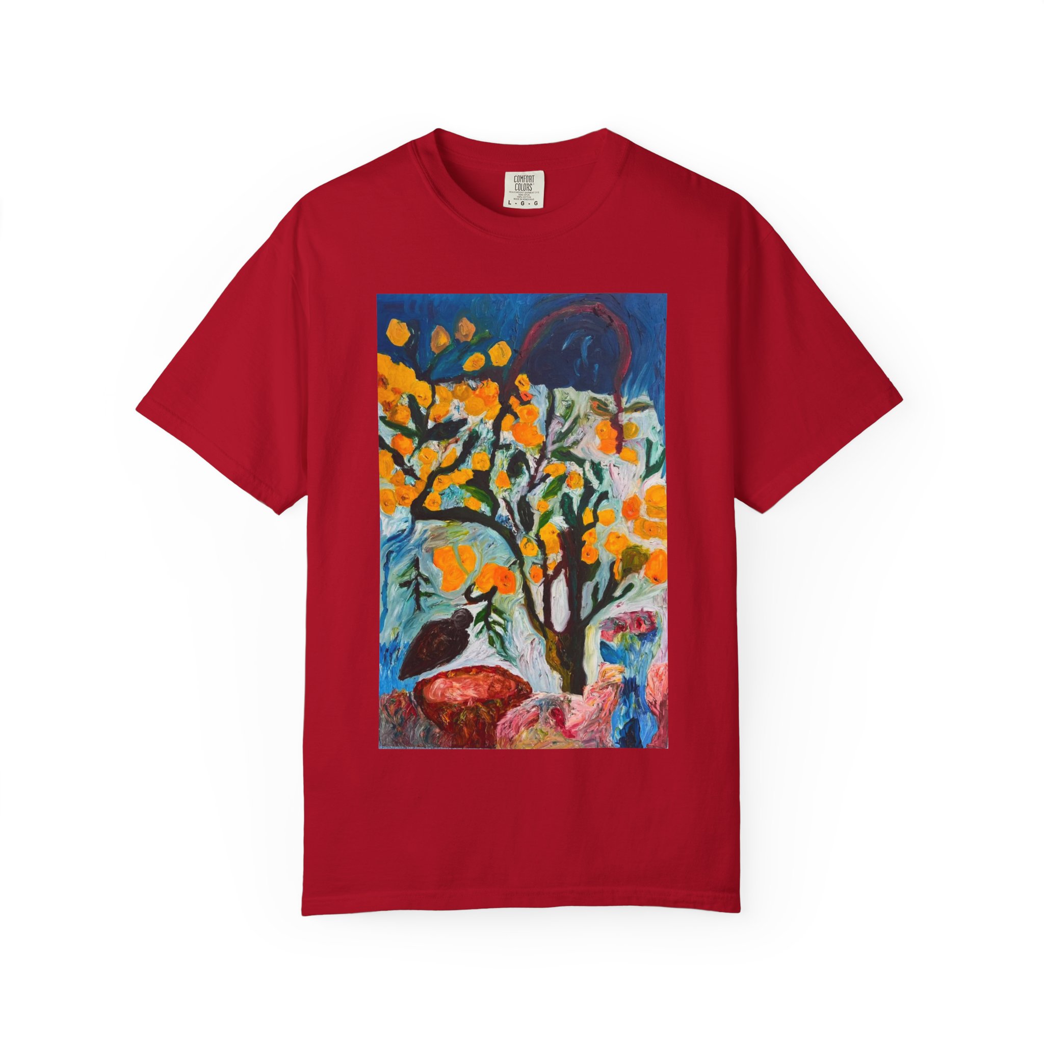 Backyard Lemon Tree Art T-Shirt - Image 57