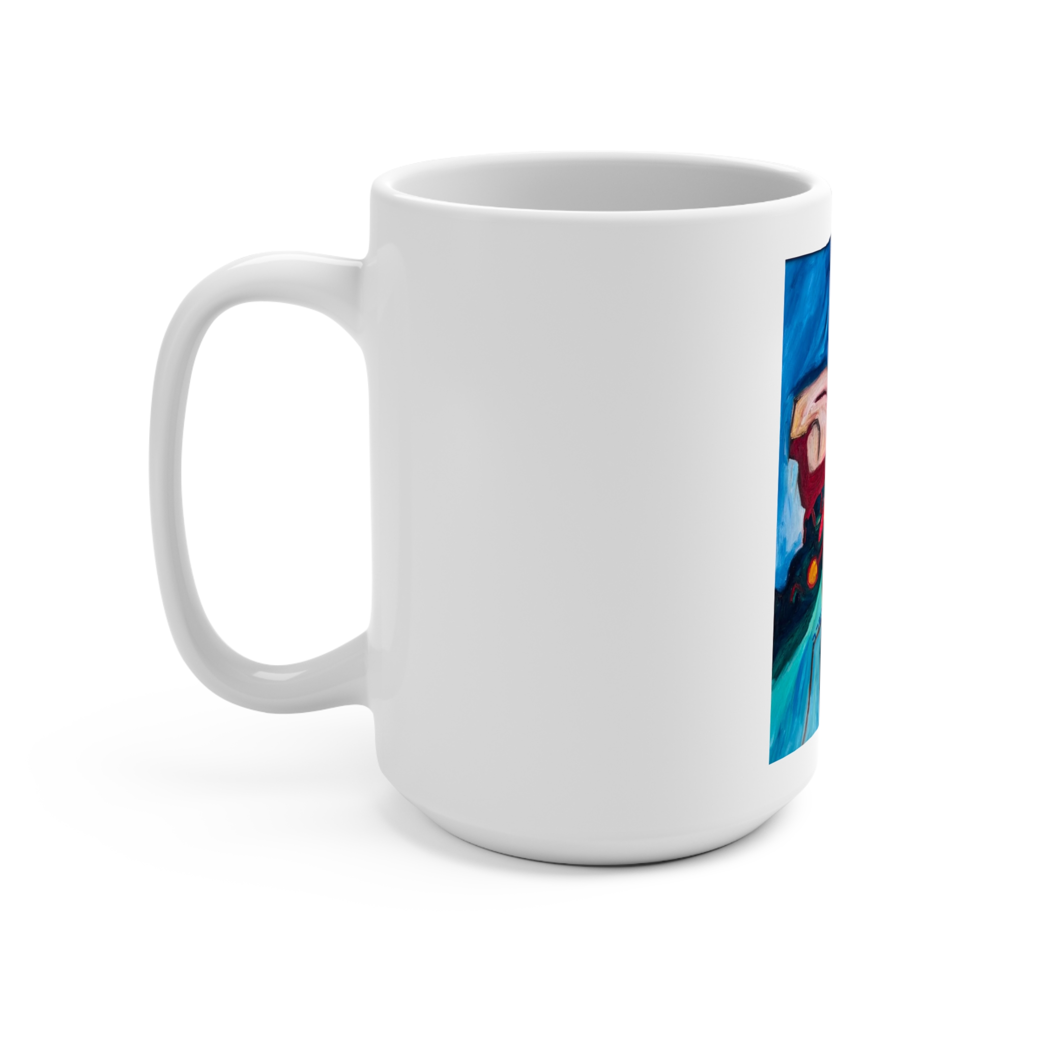 Lilly Mountain Trail Art Coffee Cup - Image 3