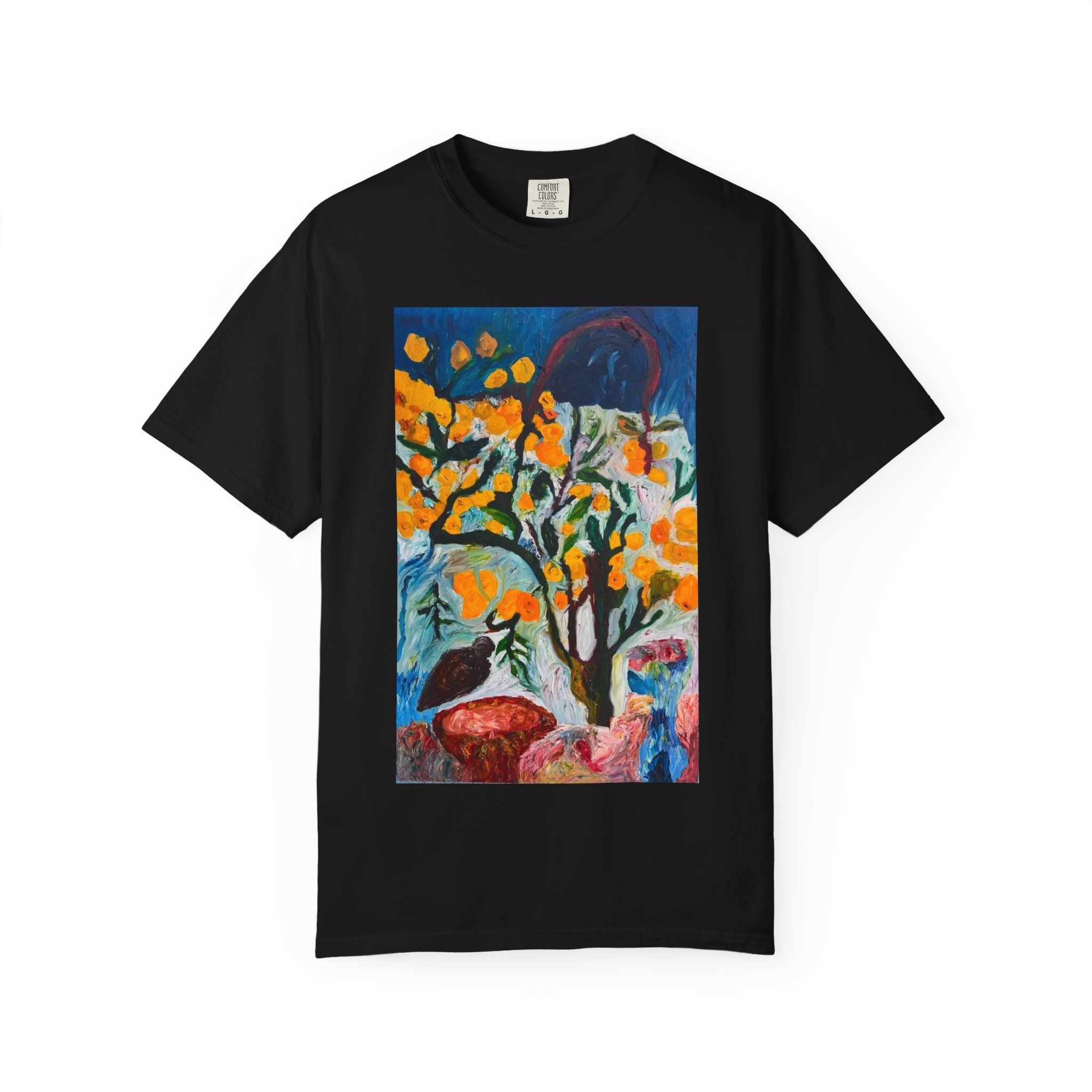 Backyard Lemon Tree Art T-Shirt - Image 49