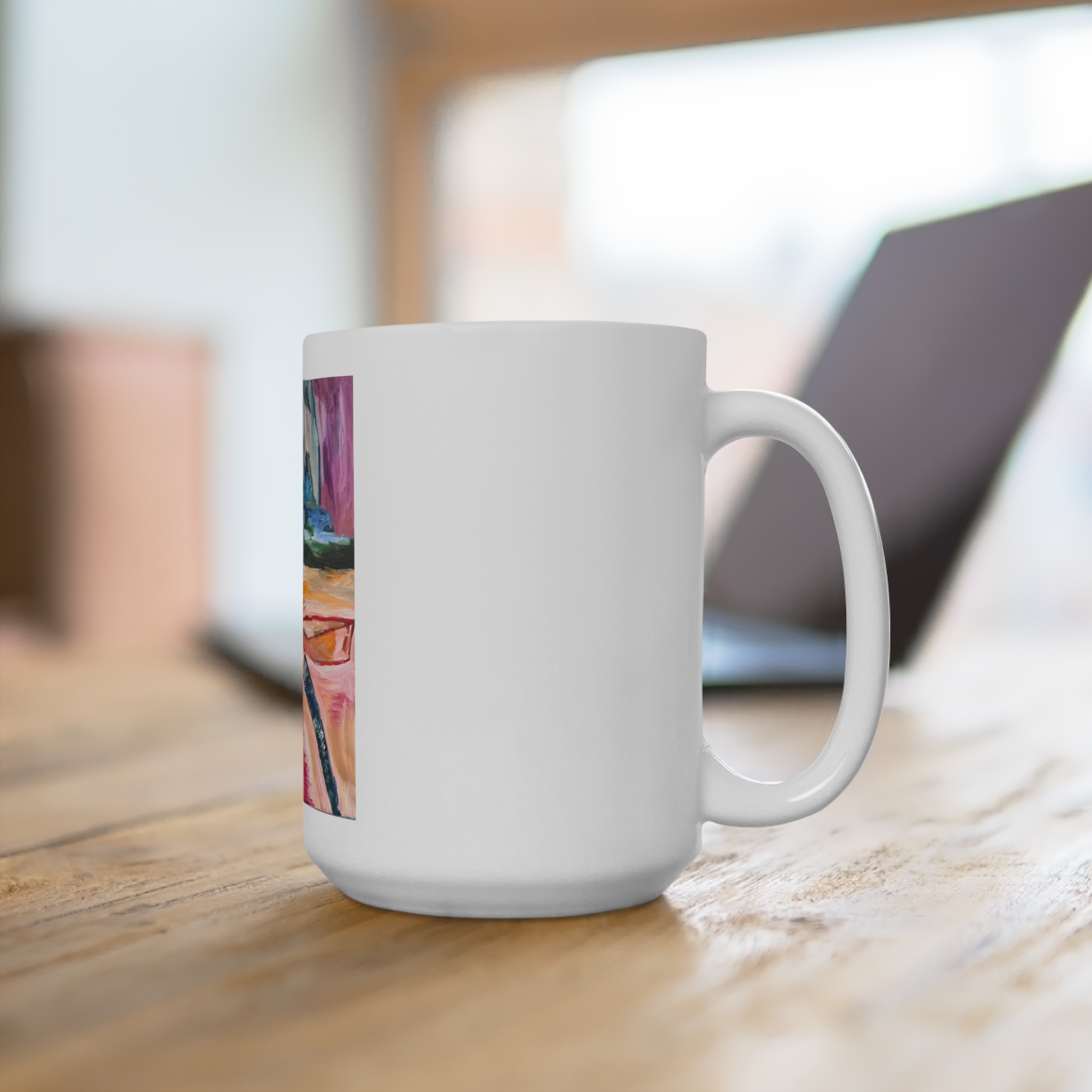 Boat in the Sand Art Coffee Cup - Image 4