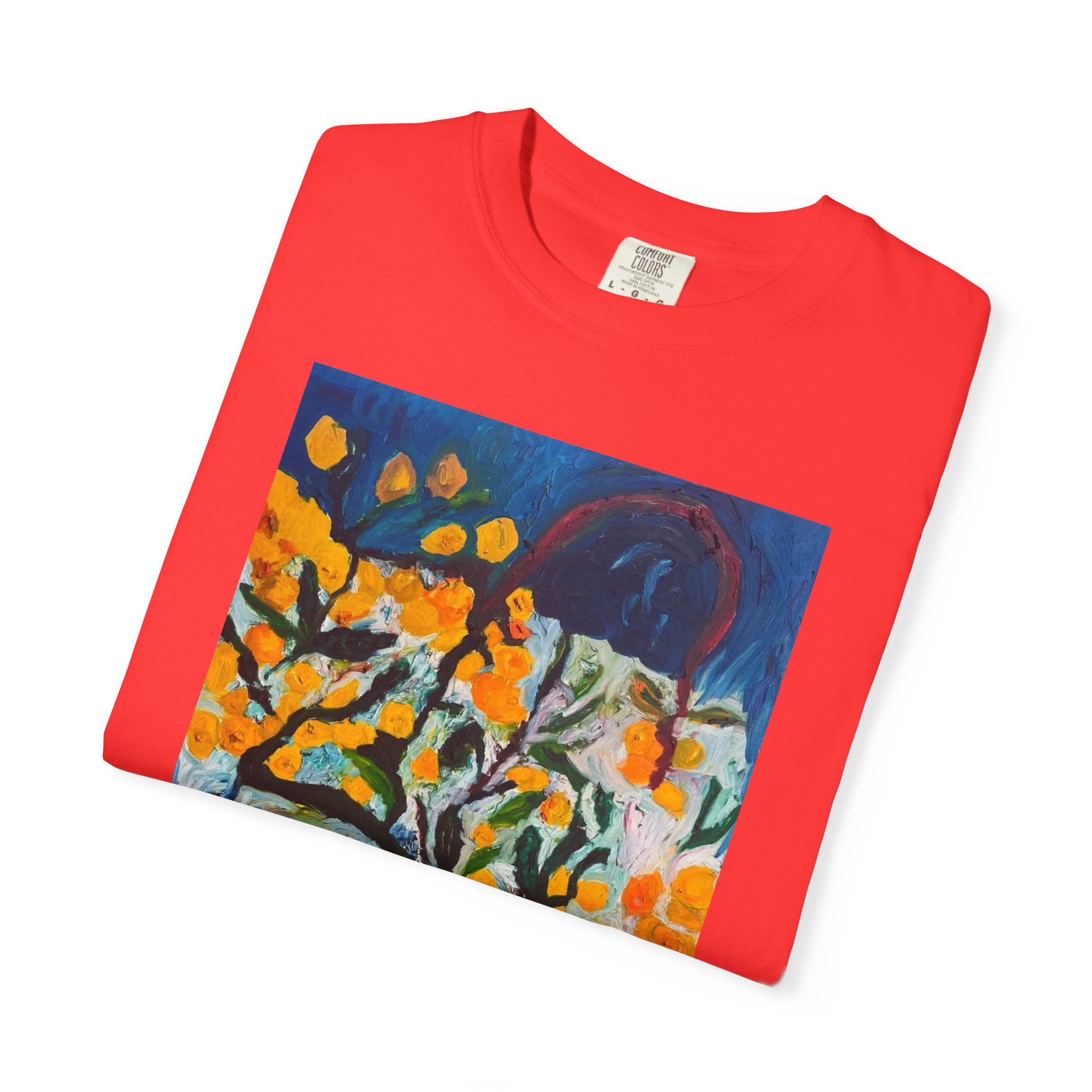 Backyard Lemon Tree Art T-Shirt - Image 7