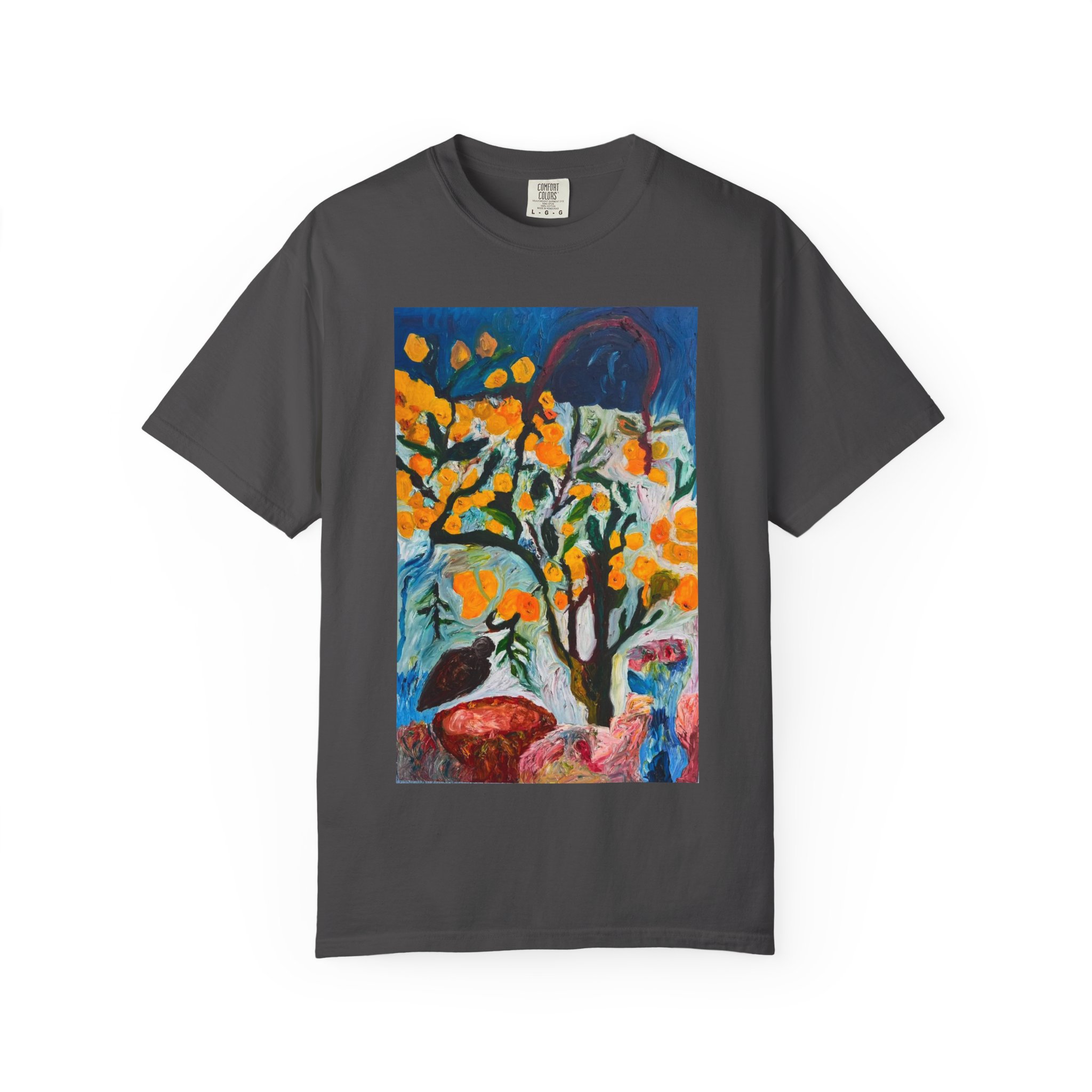 Backyard Lemon Tree Art T-Shirt - Image 45