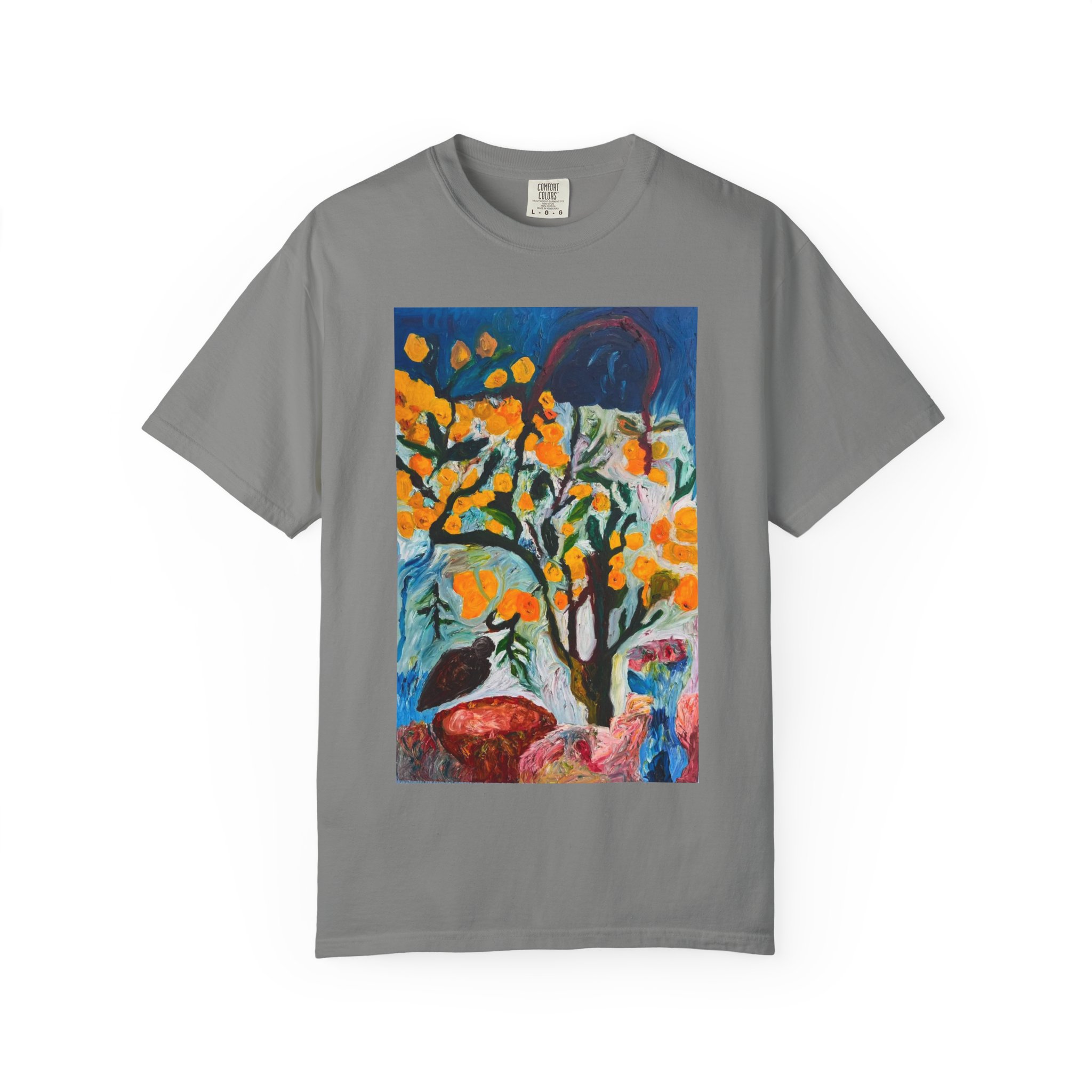 Backyard Lemon Tree Art T-Shirt - Image 41
