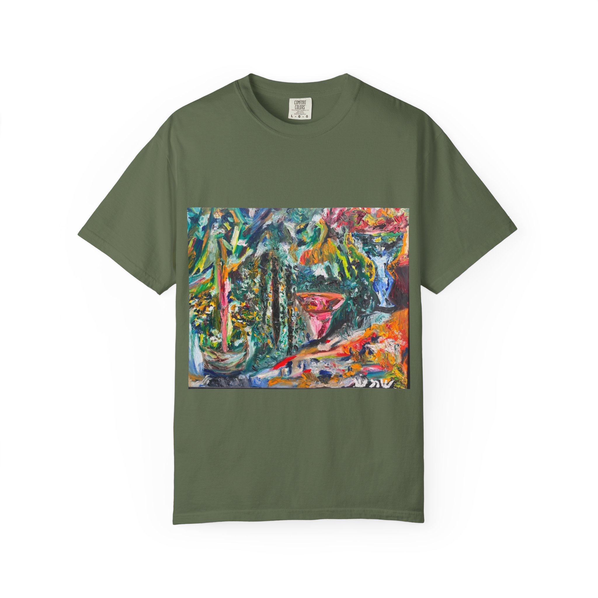 Backyard Simi Valley Art T-Shirt - Image 37