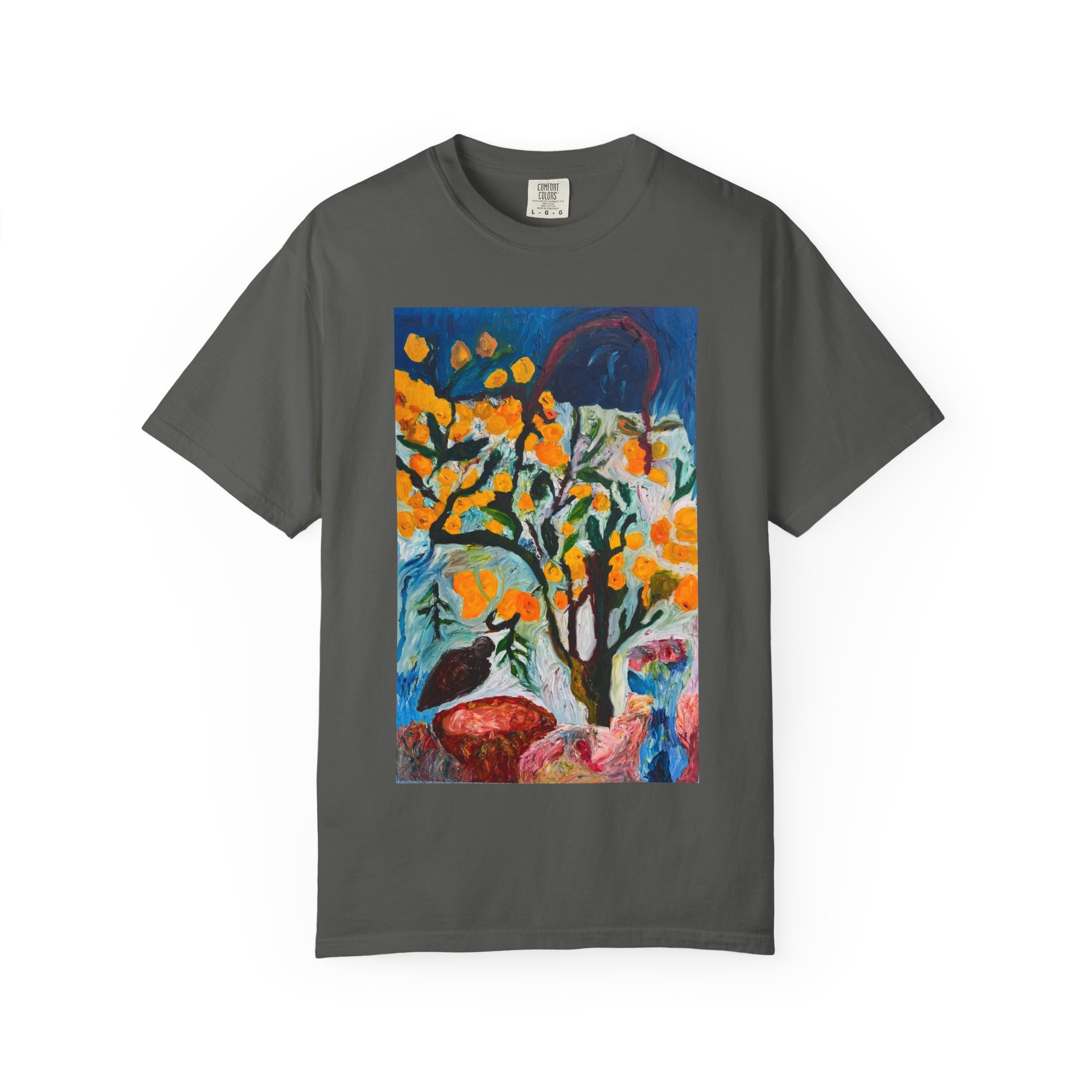 Backyard Lemon Tree Art T-Shirt - Image 29