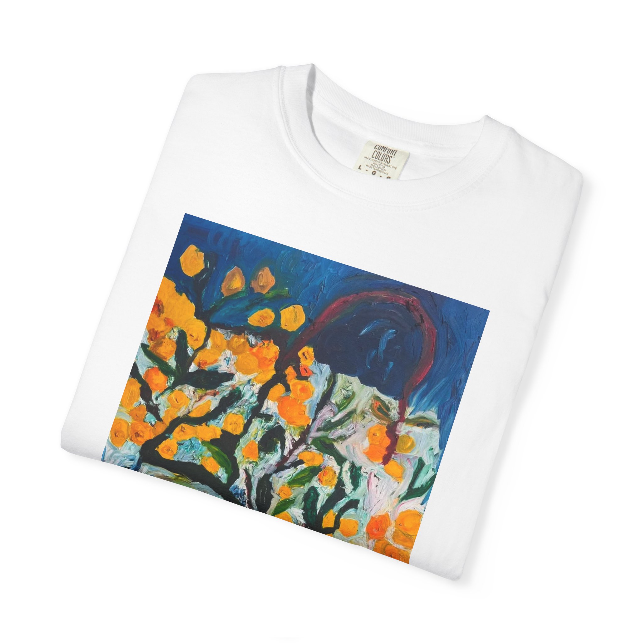 Backyard Lemon Tree Art T-Shirt - Image 3