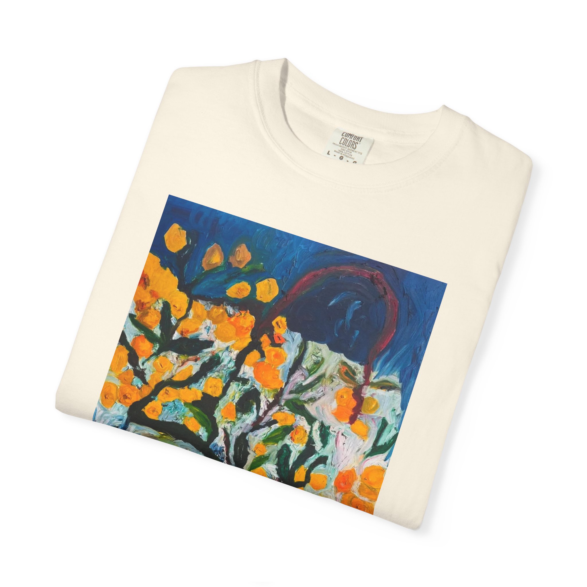 Backyard Lemon Tree Art T-Shirt - Image 15