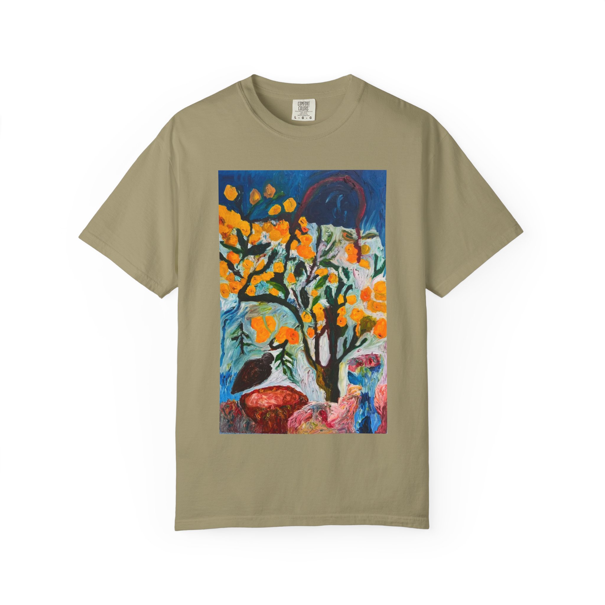 Backyard Lemon Tree Art T-Shirt - Image 17