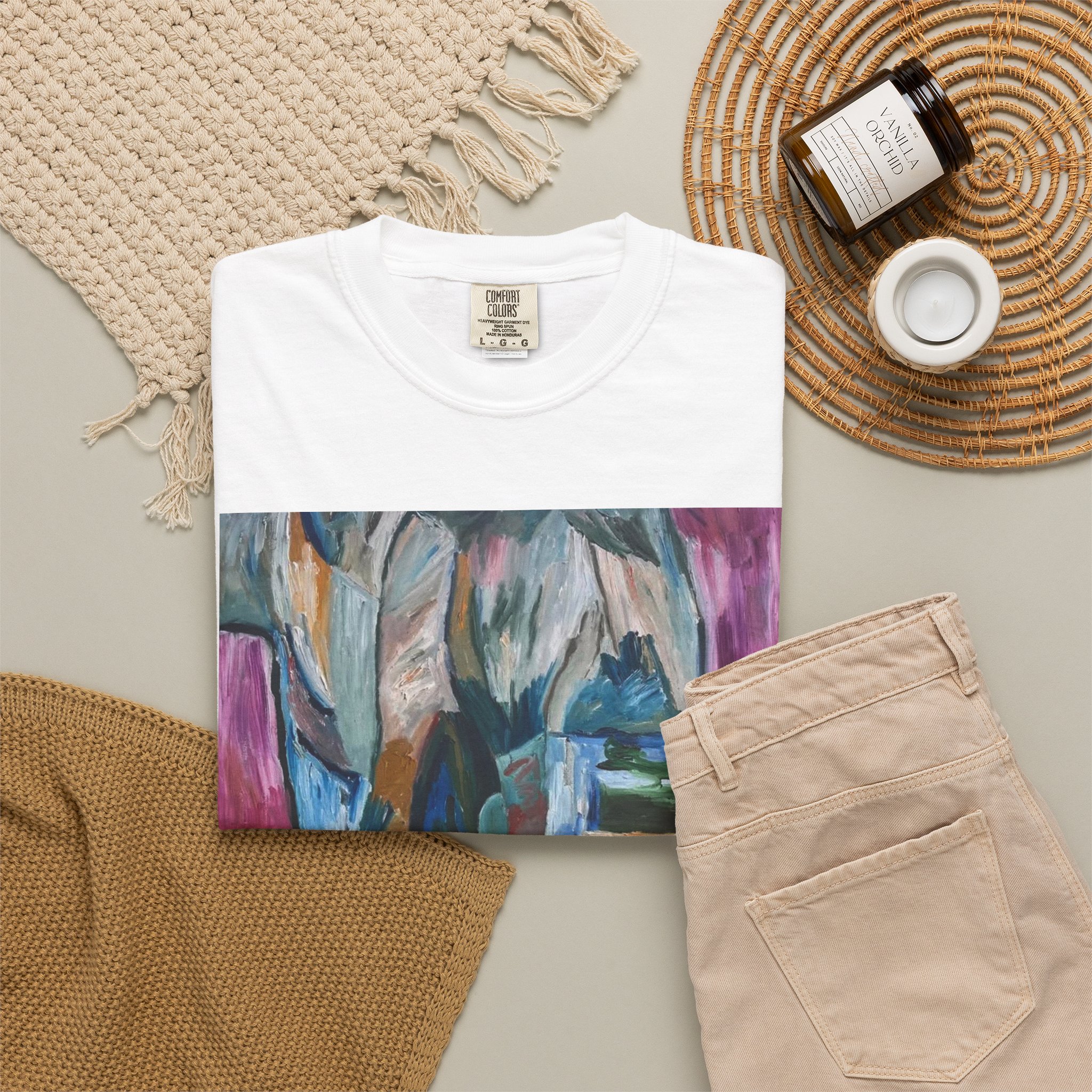 Boat in the Sand Art T-Shirt - Image 4