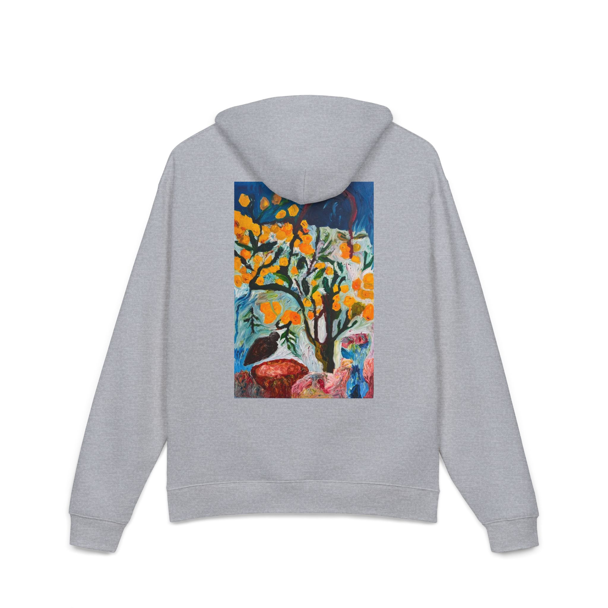 Backyard Lemon Tree Art Pullover Hoodie - Image 6