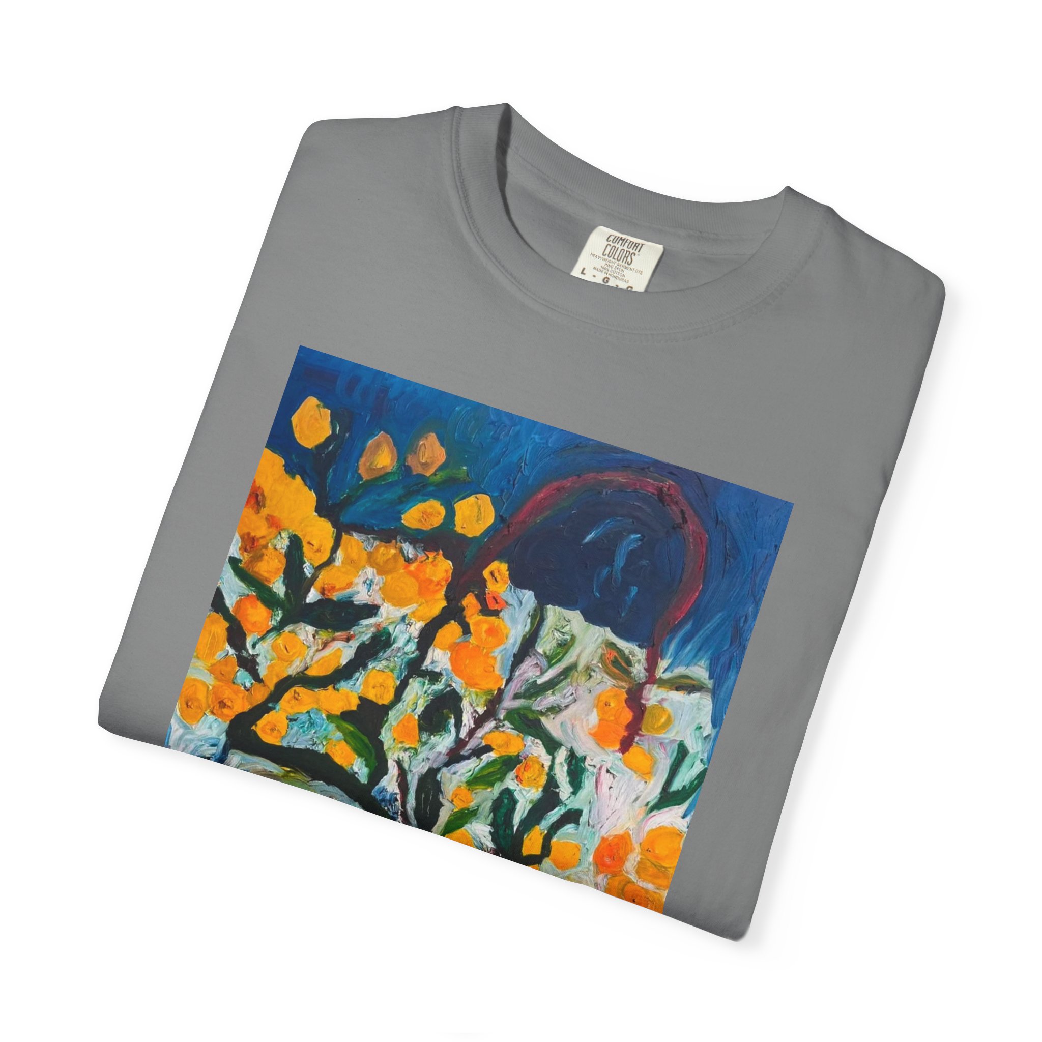 Backyard Lemon Tree Art T-Shirt - Image 35