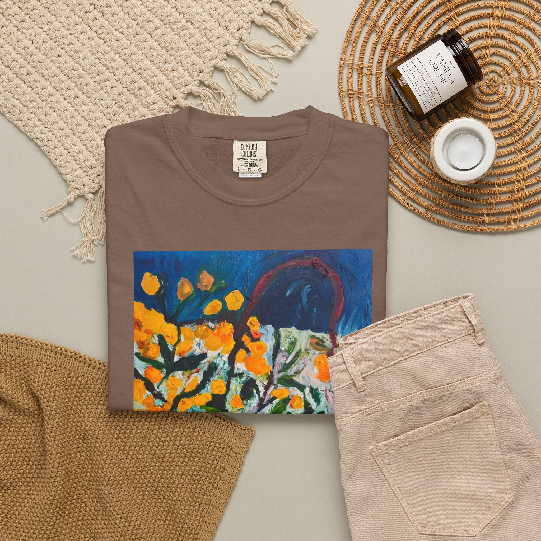 Backyard Lemon Tree Art T-Shirt - Image 24
