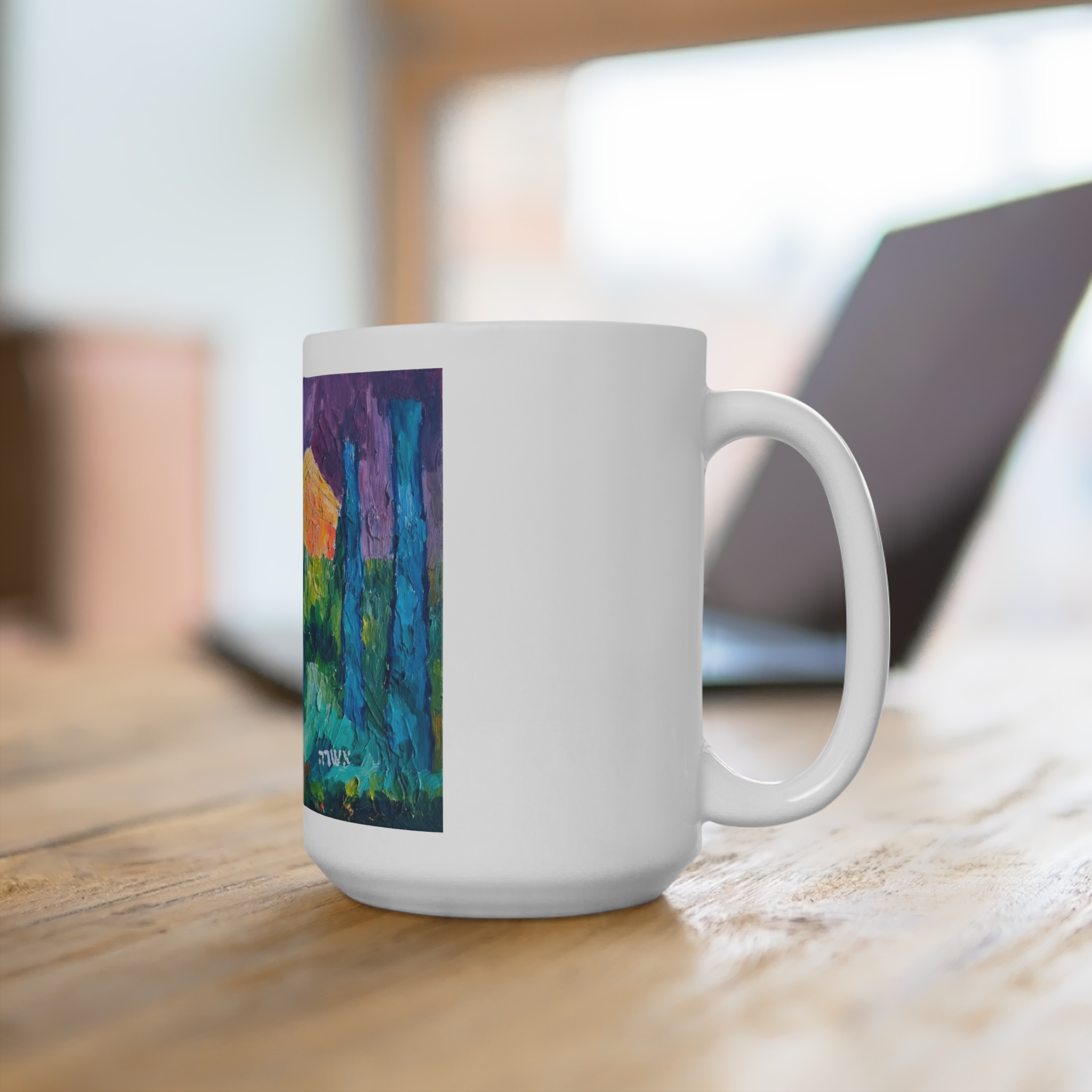Monarch Grove Bluff Art Coffee Cup - Image 4