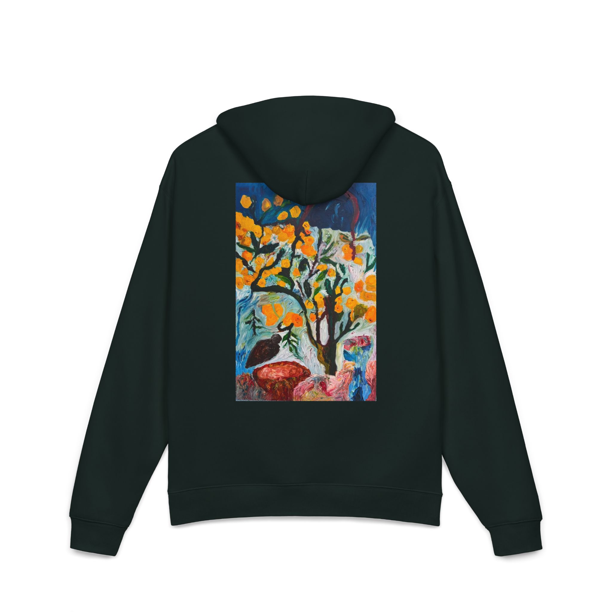 Backyard Lemon Tree Art Pullover Hoodie - Image 10