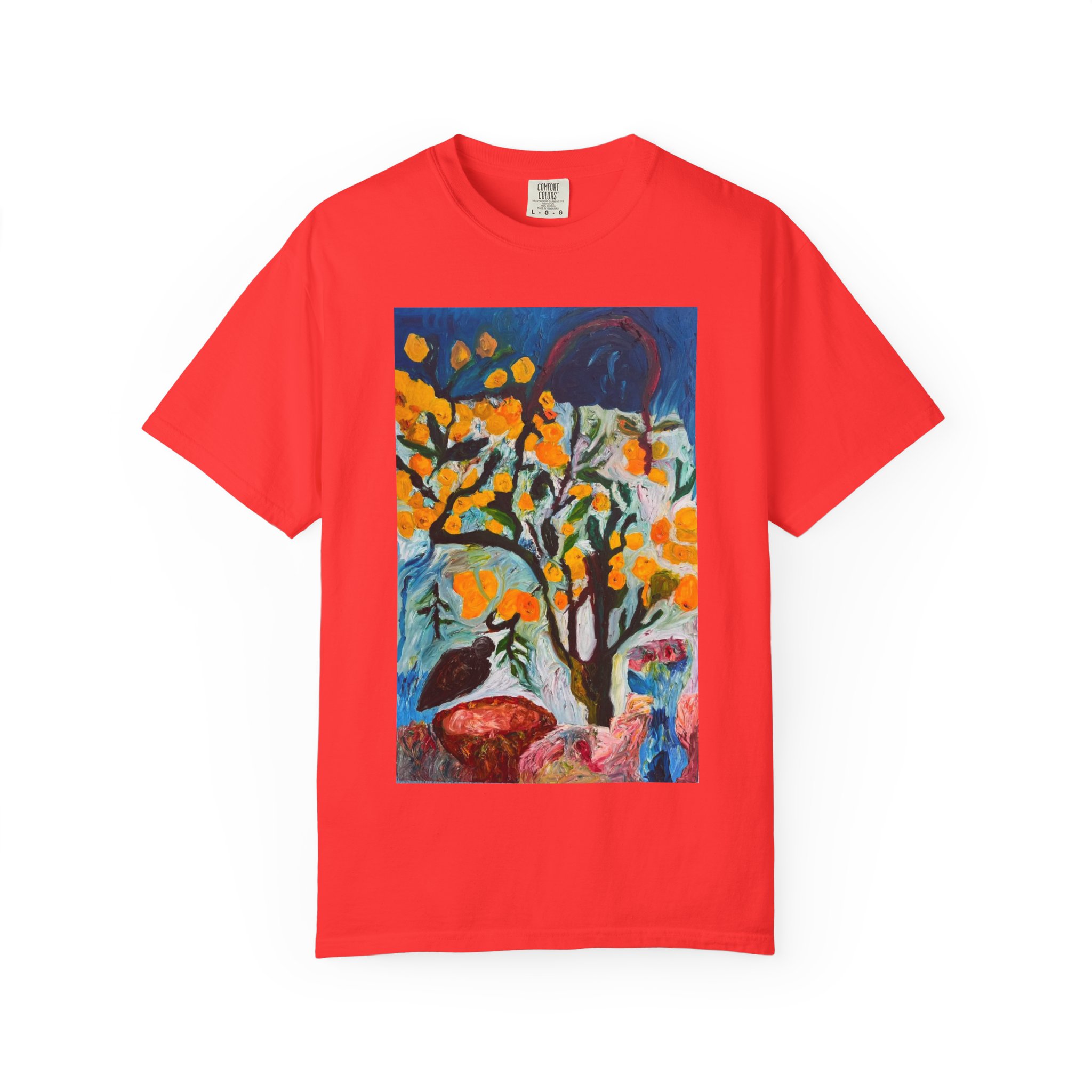 Backyard Lemon Tree Art T-Shirt - Image 5