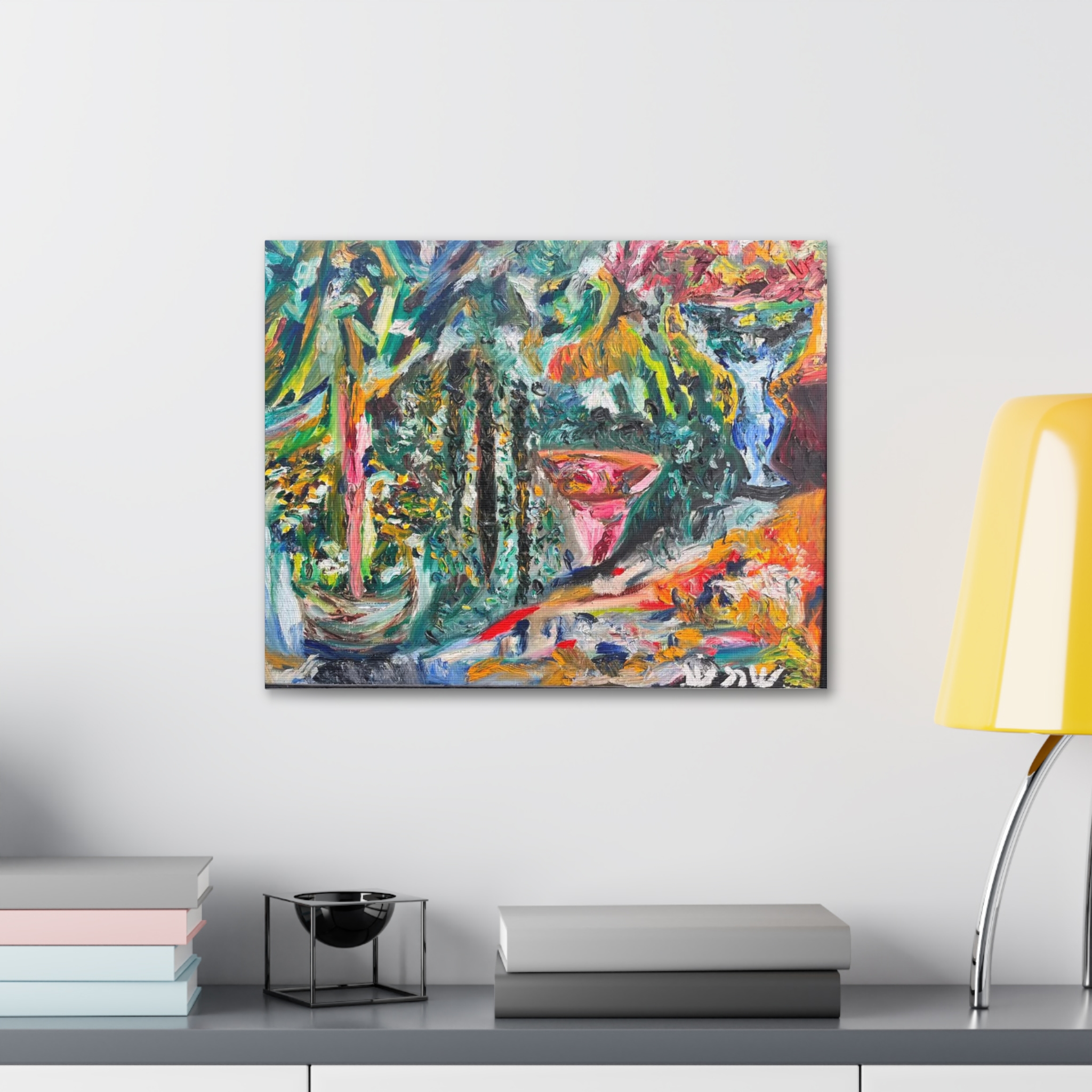 Backyard Simi Valley Art Canvas Print - Image 3
