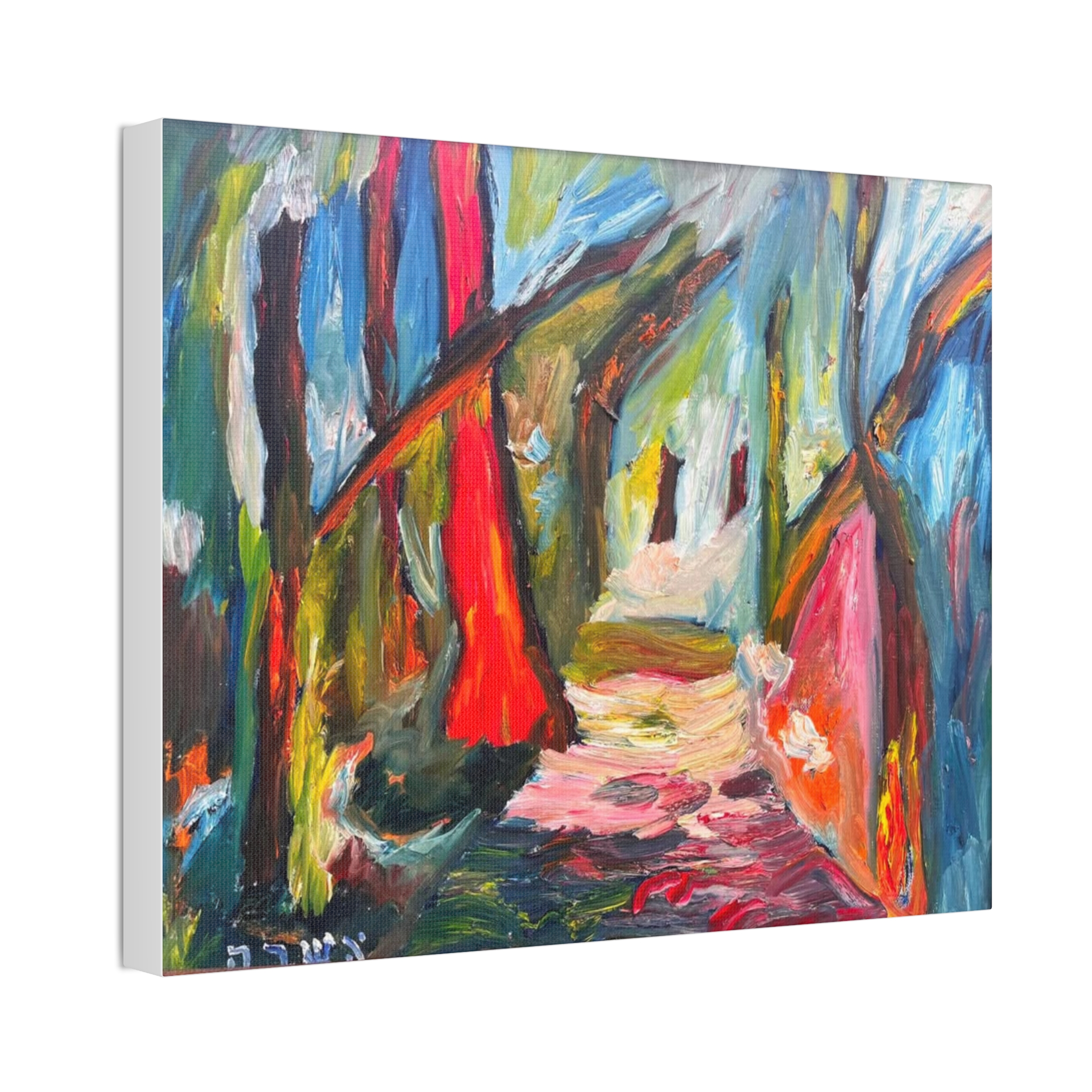 House in the Woods Art Canvas Print - Image 2