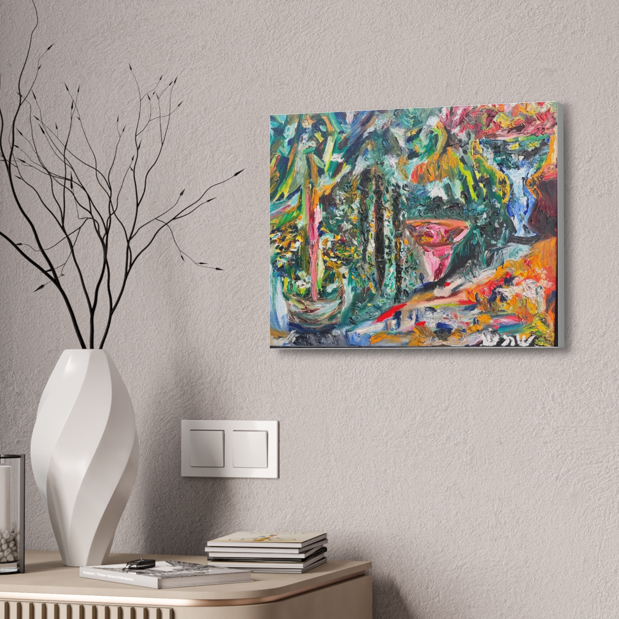 Backyard Simi Valley Art Canvas Print - Image 4